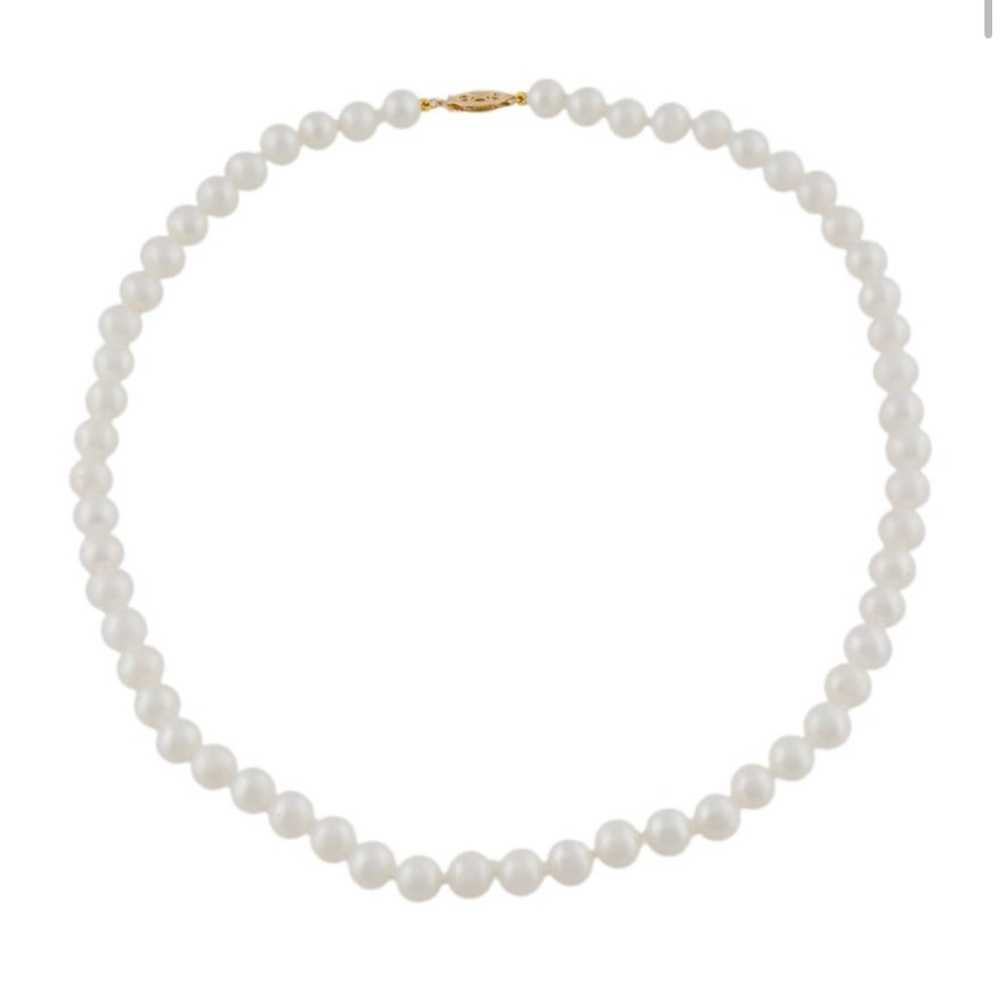 14K yellow gold Pearl Necklace